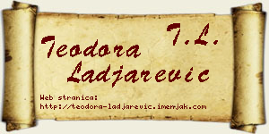 Teodora Lađarević vizit kartica